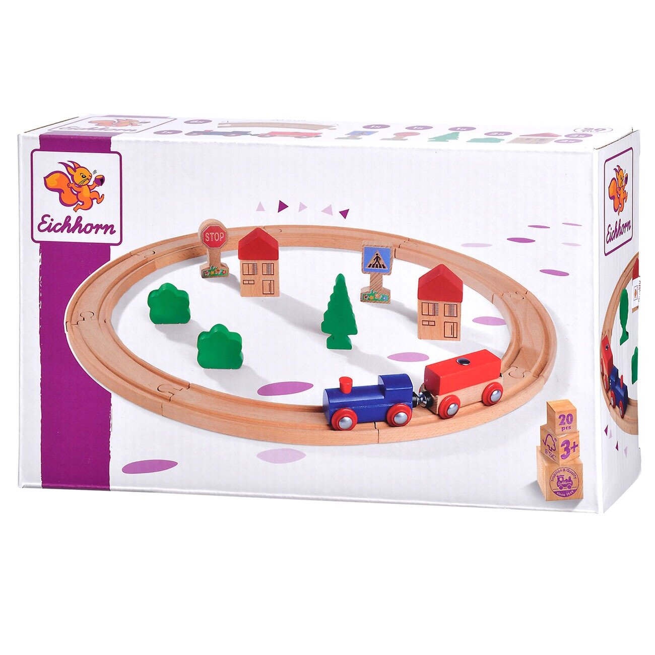 Eichhorn Treinbaan Speelset 20-delig | Speel je wijs