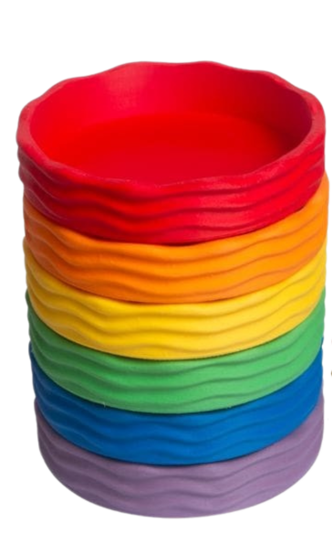 Grennn Botanic label waves - Regenboogbakjes - Basic | Speel je Wijs