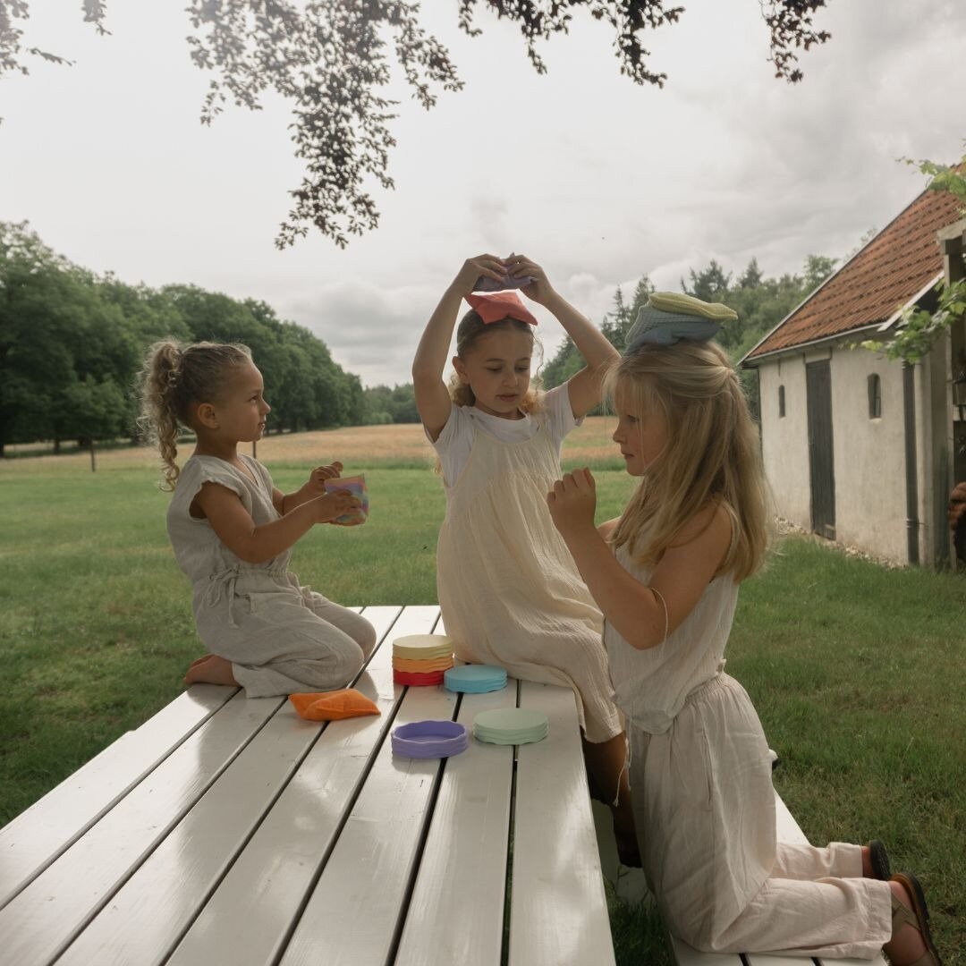 Grennn Botanic label waves - Regenboogbakjes - Pastel | Speel je Wijs