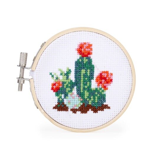 Kikkerland Mini Borduurset - Cactus 6+ | Speel je Wijs