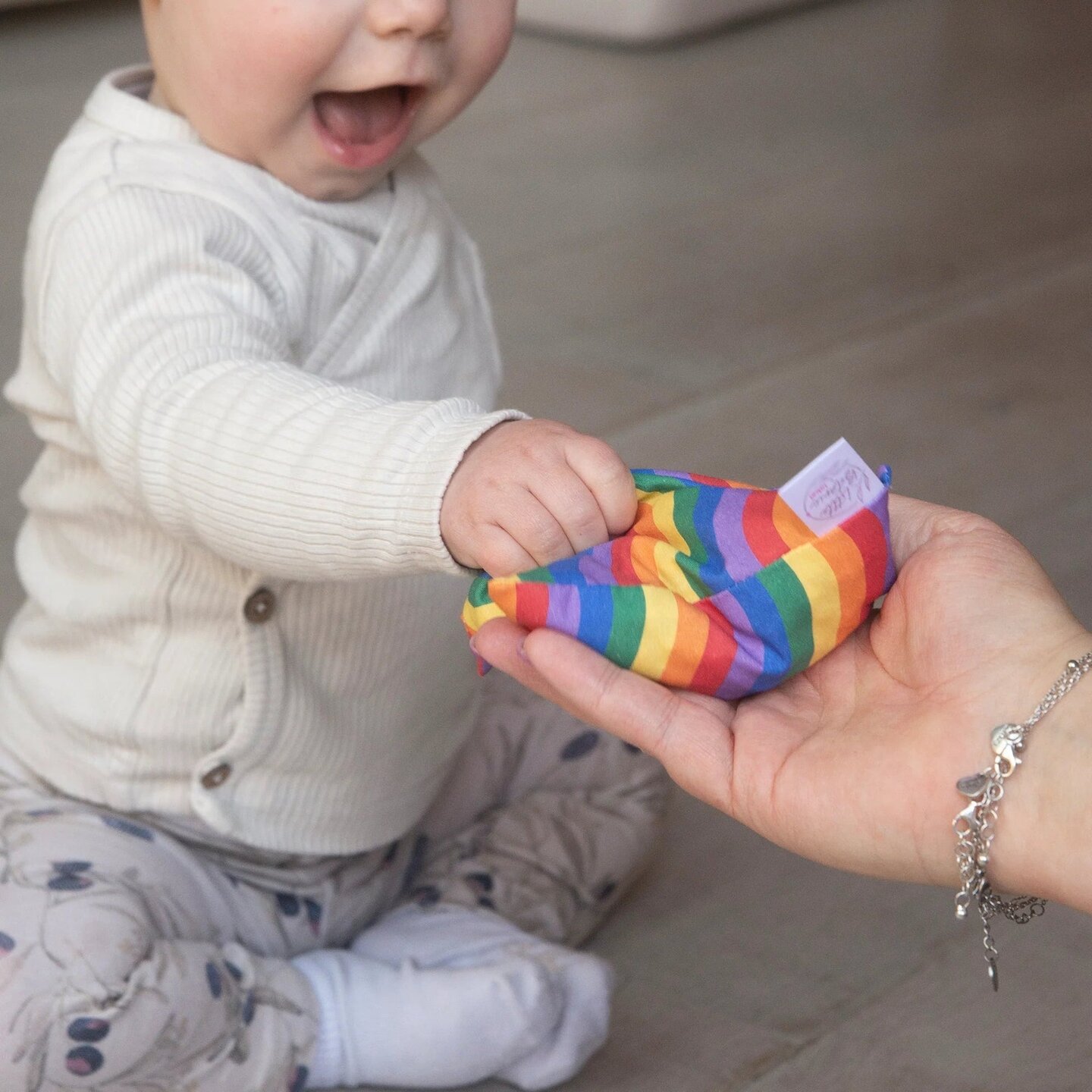 Little Botanic Label - Sensorische Pittenzakje LOS - Regenboogwaves | Speel je Wijs