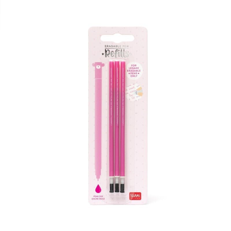 Legami Refills/ Navulling Uitwisbare/ Erasable Gelpen - Pink | Speel je Wijs
