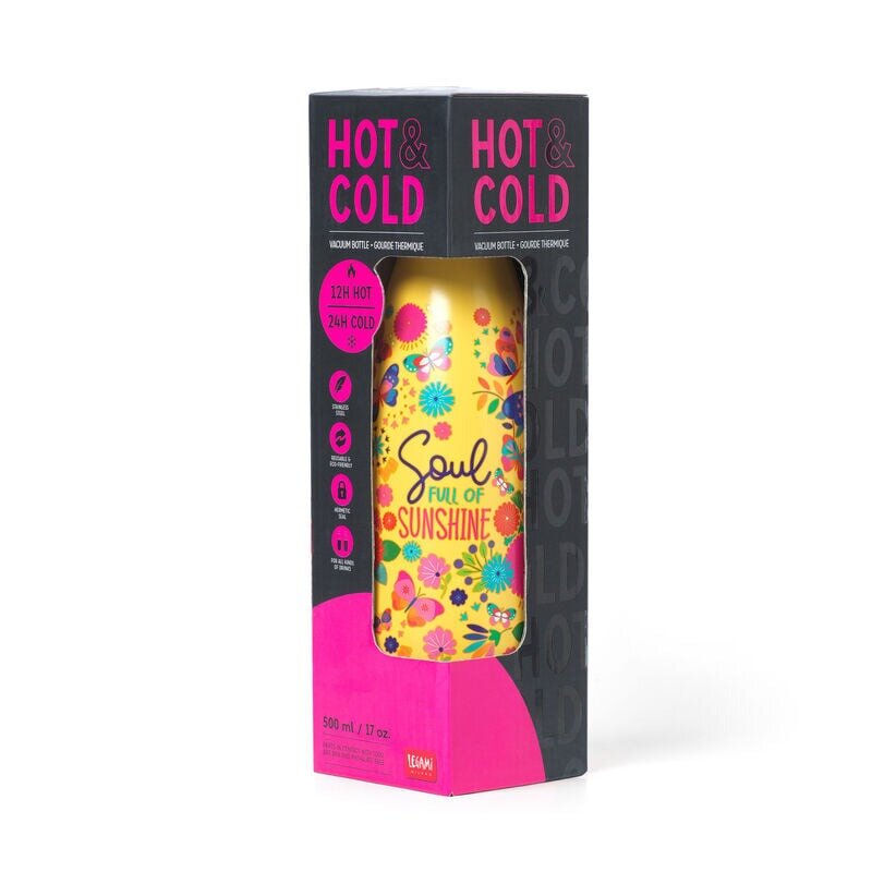 Legami Vacuüm Drinkfles 500ml - Warm en Koud - Butterfly | Speel je Wijs