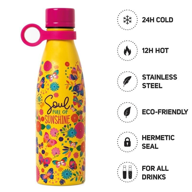 Legami Vacuüm Drinkfles 500ml - Warm en Koud - Butterfly | Speel je Wijs