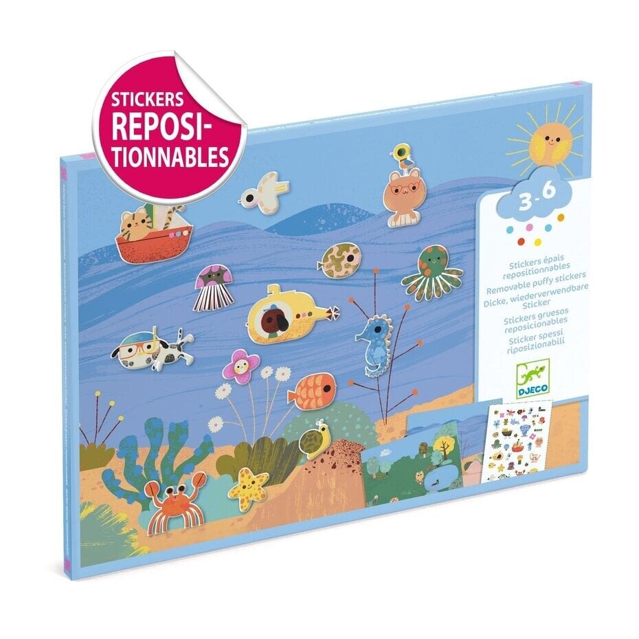Djeco Herbruikbare Puffy Stickers - Summertime | Speel je Wijs