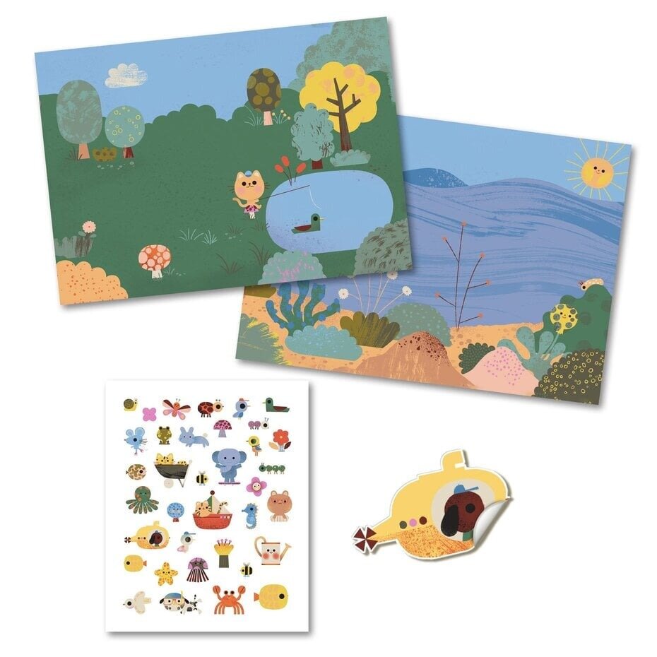 Djeco Herbruikbare Puffy Stickers - Summertime | Speel je Wijs