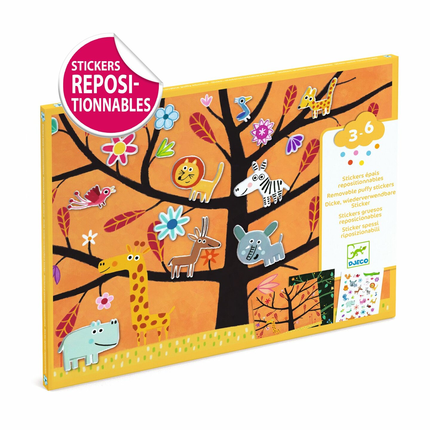 Djeco Herbruikbare Puffy Stickers - Tikkertje | Speel je Wijs