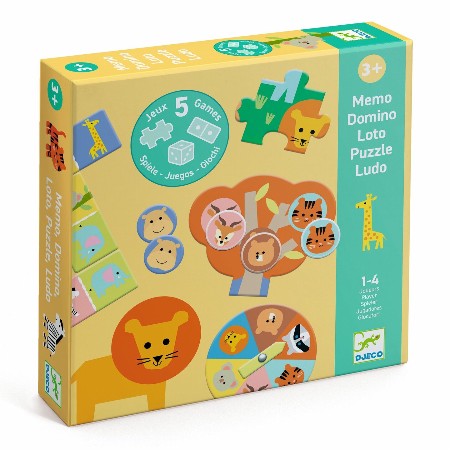 Djeco 5 SPELLEN - Wilde Dieren | Speel je Wijs