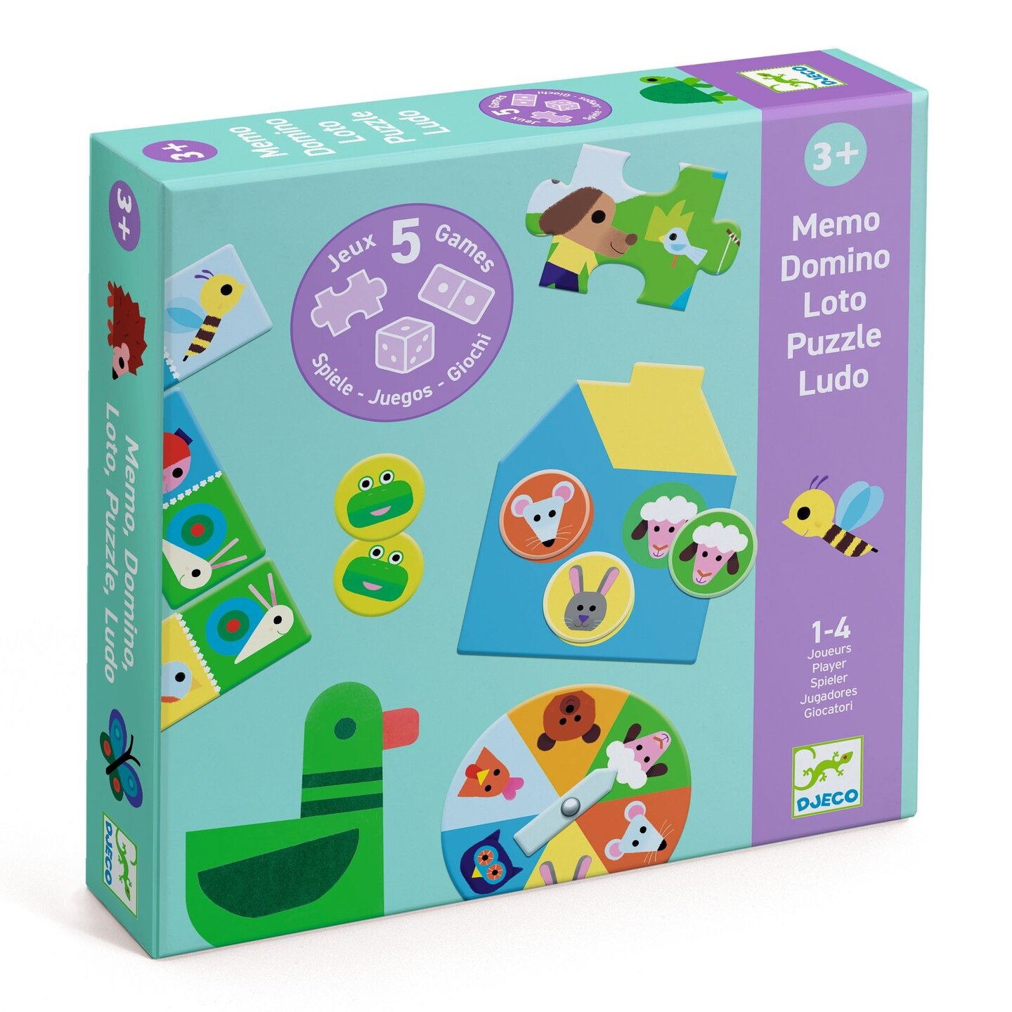 Djeco 5 SPELLEN - Op de boerderij 3+ | Speel je Wijs