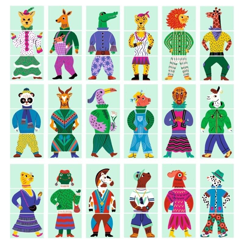 Djeco Puzzel Mix & Match Modanimo 3+ | Speel je Wijs