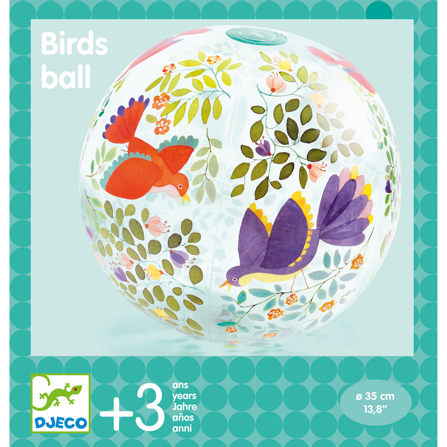 Djeco Opblaasbare bal Birds | Speel je Wijs