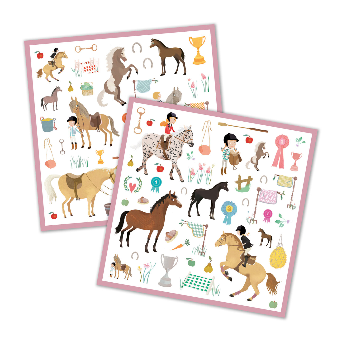 Djeco Stickers Paarden 4+| Speel je Wijs