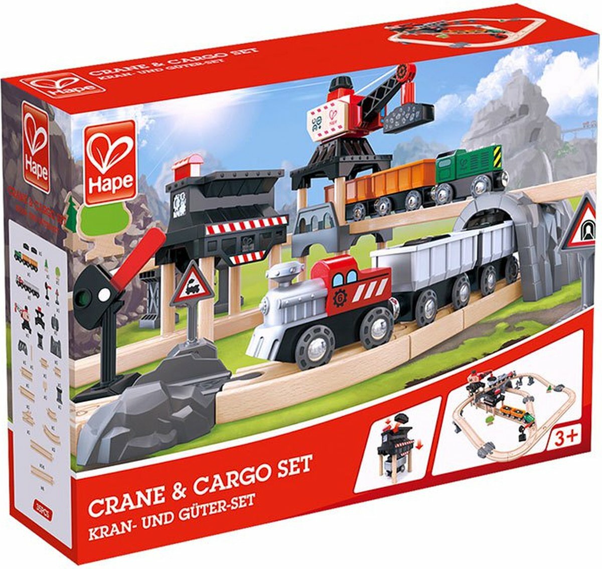 Hape Houten Treinbaan - Mijnbouw set | Speel je Wijs