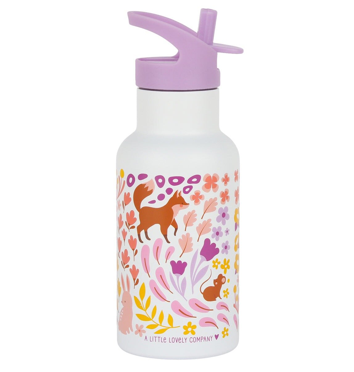 A Little Lovely Company RVS Drinkfles Flower Garden | Speel je Wijs