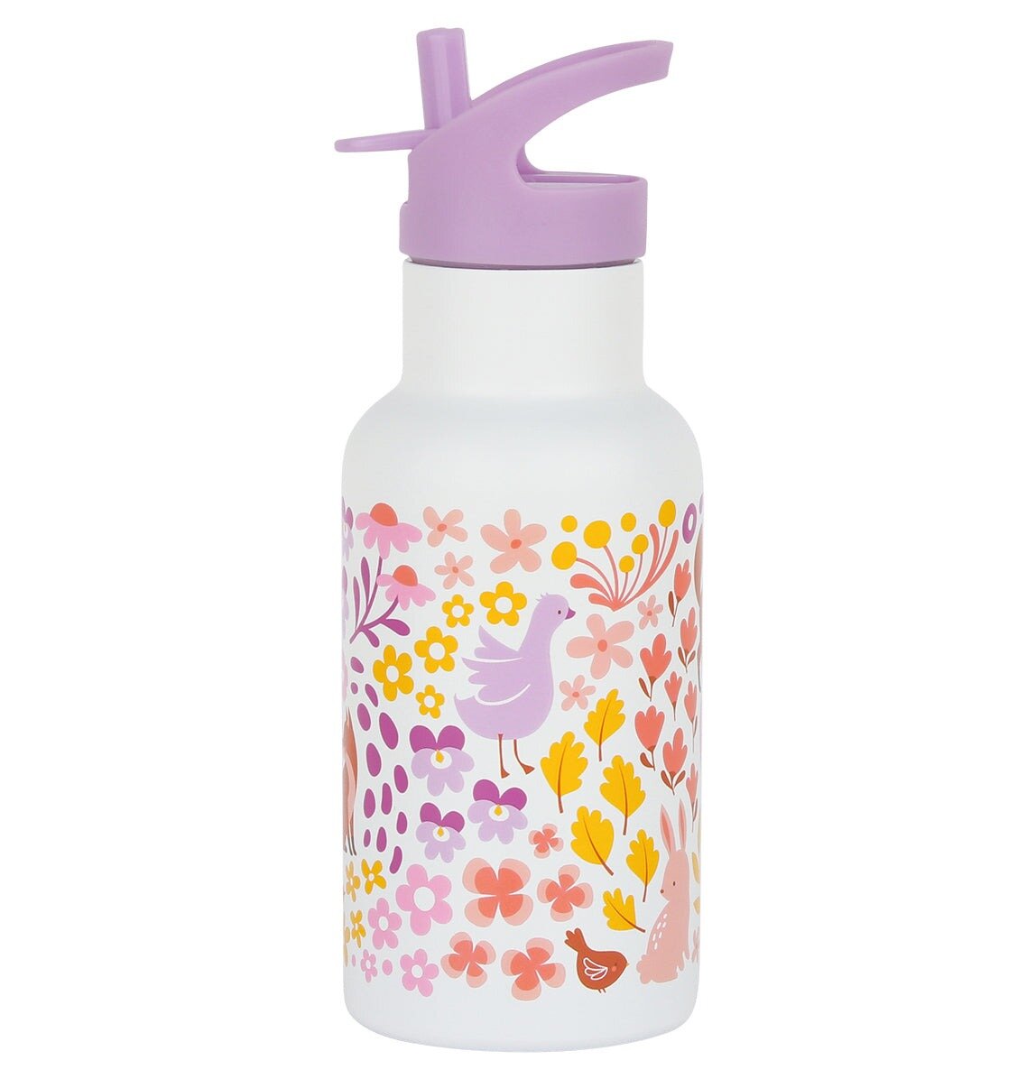 A Little Lovely Company RVS Drinkfles Flower Garden | Speel je Wijs