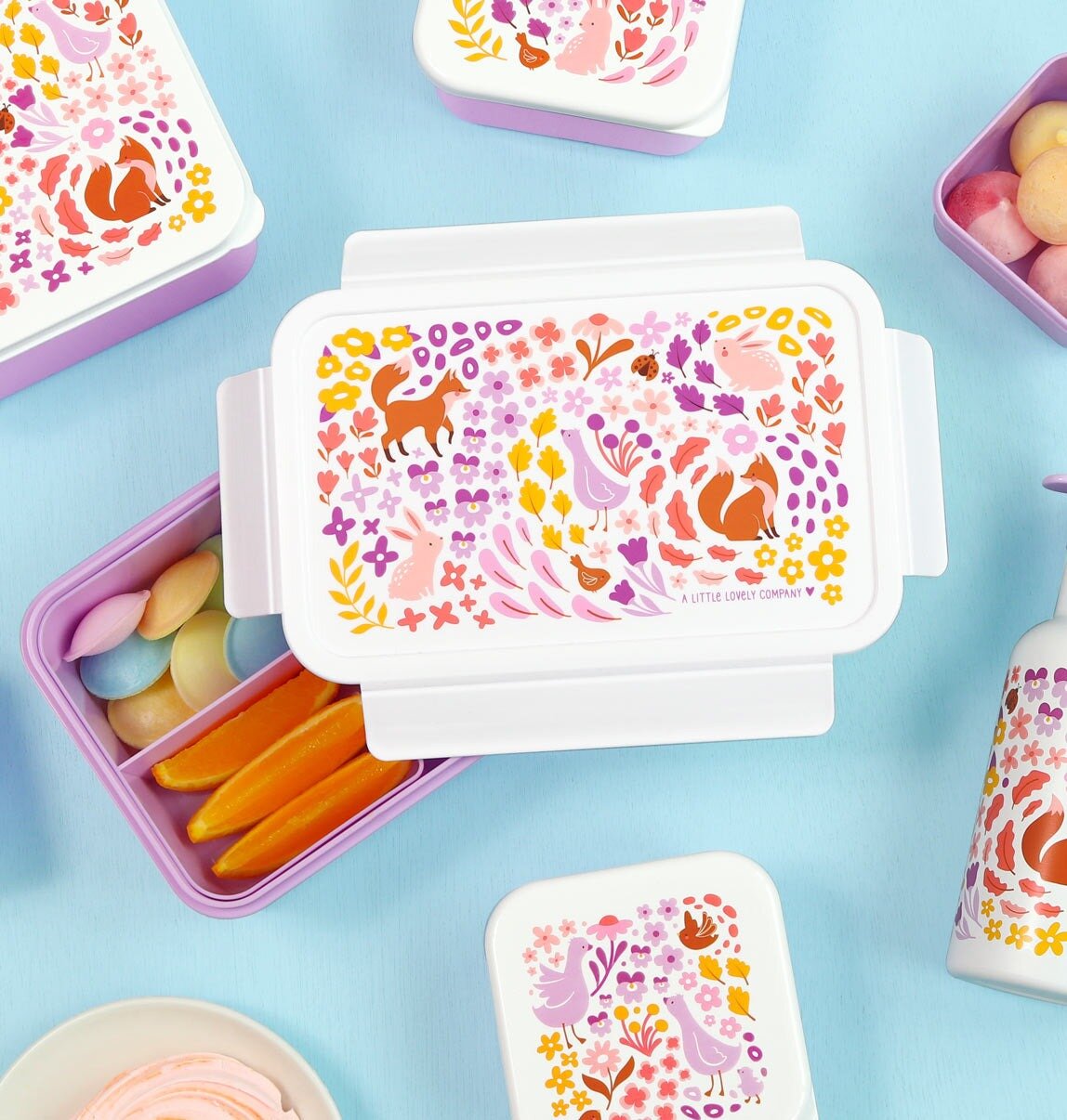 a Little Lovely Company Bento Lunchbox Flower Garden | Speel je Wijs