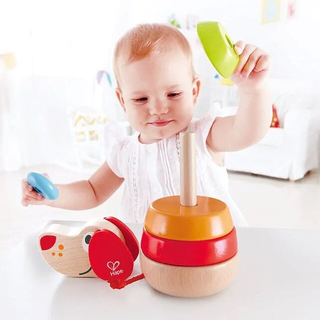 Hape Pepe Regenboog Stapeltoren | Speel je Wijs