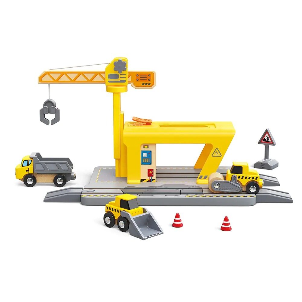 Hape Treinset - Railway Crane construction | Speel je Wijs