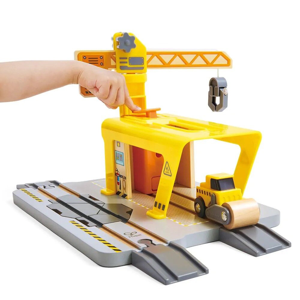 Hape Treinset - Railway Crane construction | Speel je Wijs