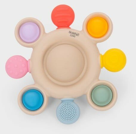 Tickit Silisoft Rammelaar / Bijtring - Regenboog | Speel je Wijs