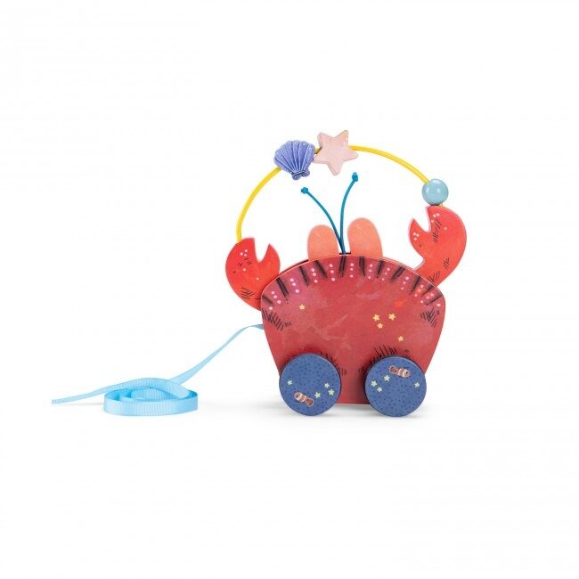 Moulin Roty Trekfiguur "Les aventures de Paulie" - Trekkrab Tony | Speel je Wijs