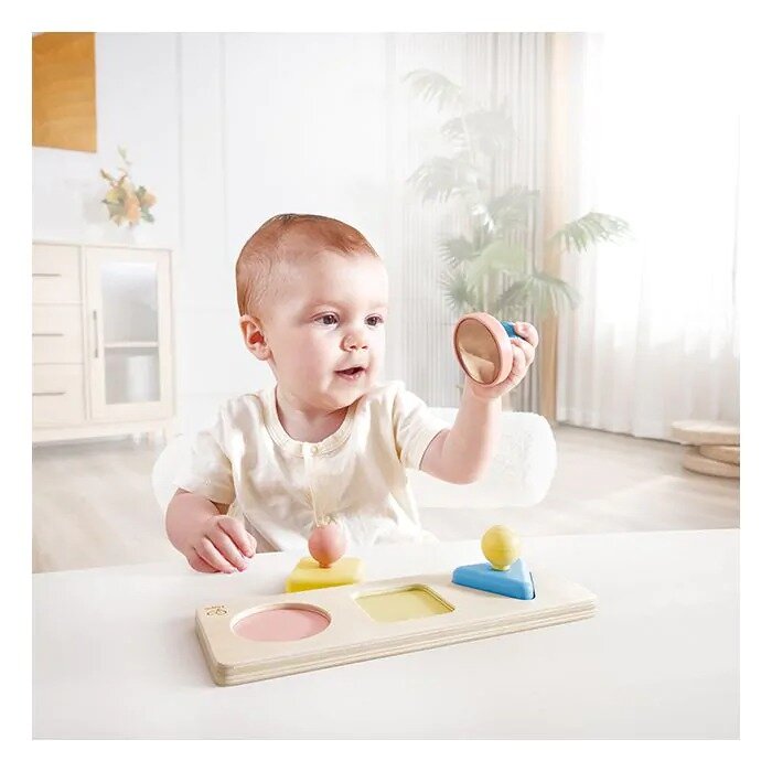 Hape  Montessori Spiegel Vormen Puzzel | Speel je Wijs