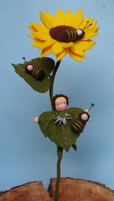Atelier Pippilotta Zonnebloem met Bijtjes | Speel je Wijs