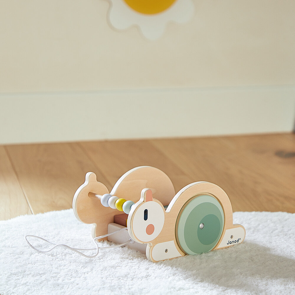 Janod Sweet Cocoon Slak met Blokken 18mnd+ | Speel je wijs
