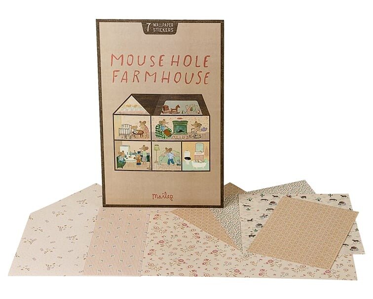 Maileg Behangset voor Poppenhuis - Mouse hole Farmhouse | Speel je Wijs