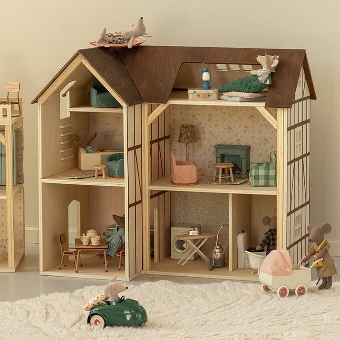 Maileg Behangset voor Poppenhuis - Mouse hole Farmhouse | Speel je Wijs