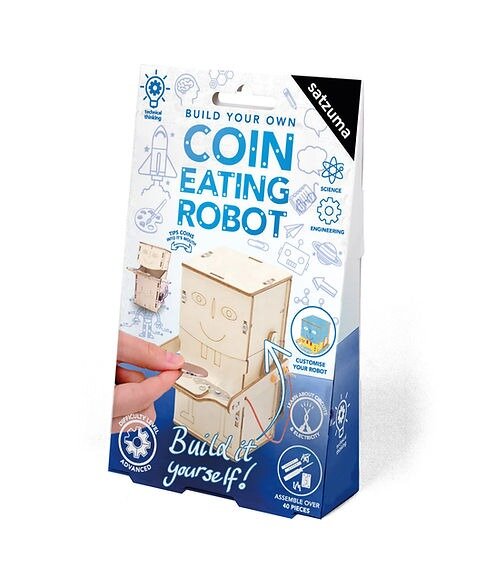Satzuma Make your own Coin Eating Robot - Spaarpot | Speel je Wijs