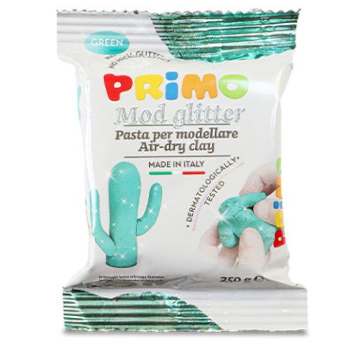 Primo Boetseerklei 250gr - Glitter Groen | Speel je Wijs
