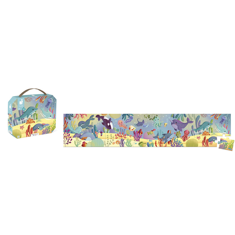 Janod Puzzel 4 Puzzels - Zeedieren 4+ | Speel je wijs