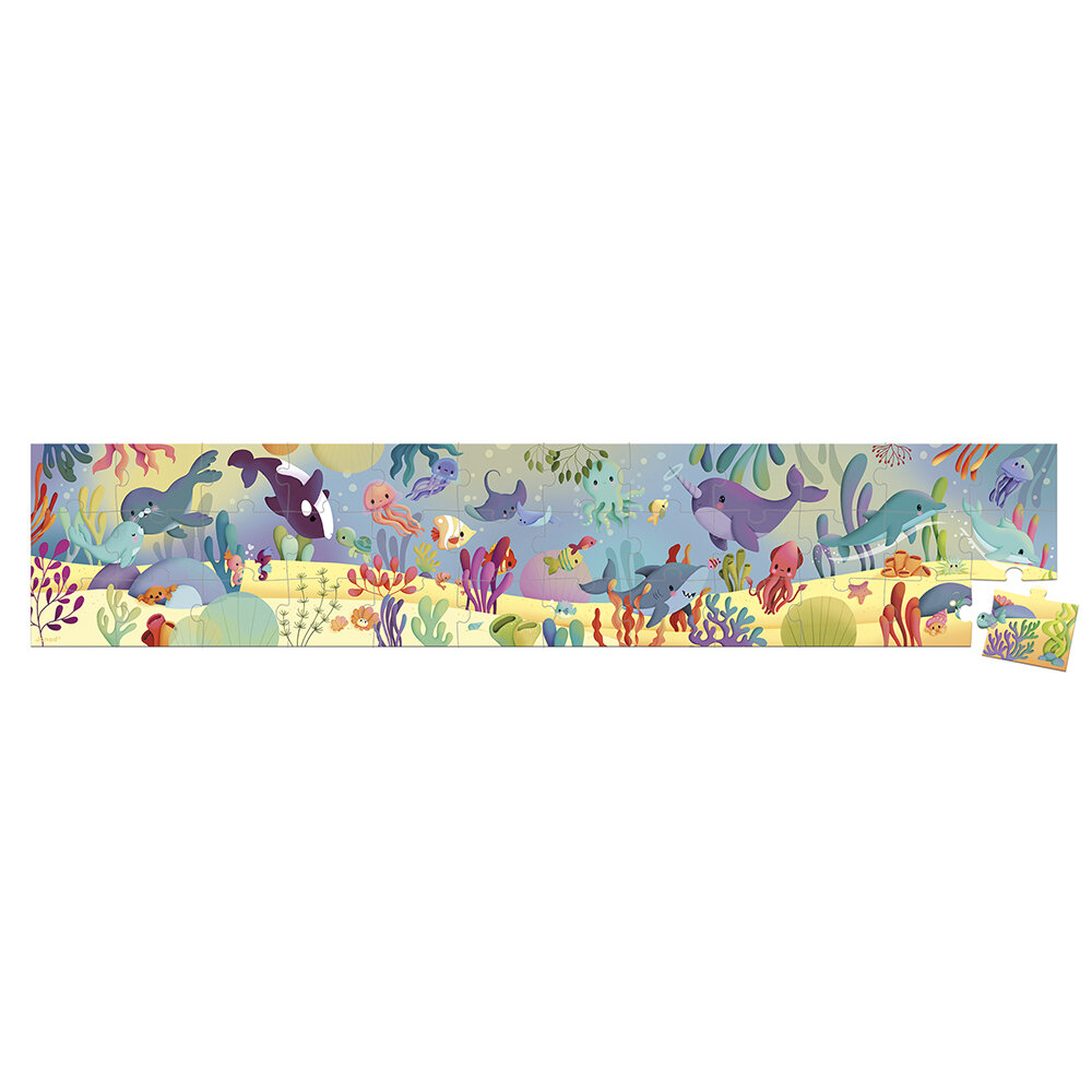 Janod Puzzel 4 Puzzels - Zeedieren 4+ | Speel je wijs
