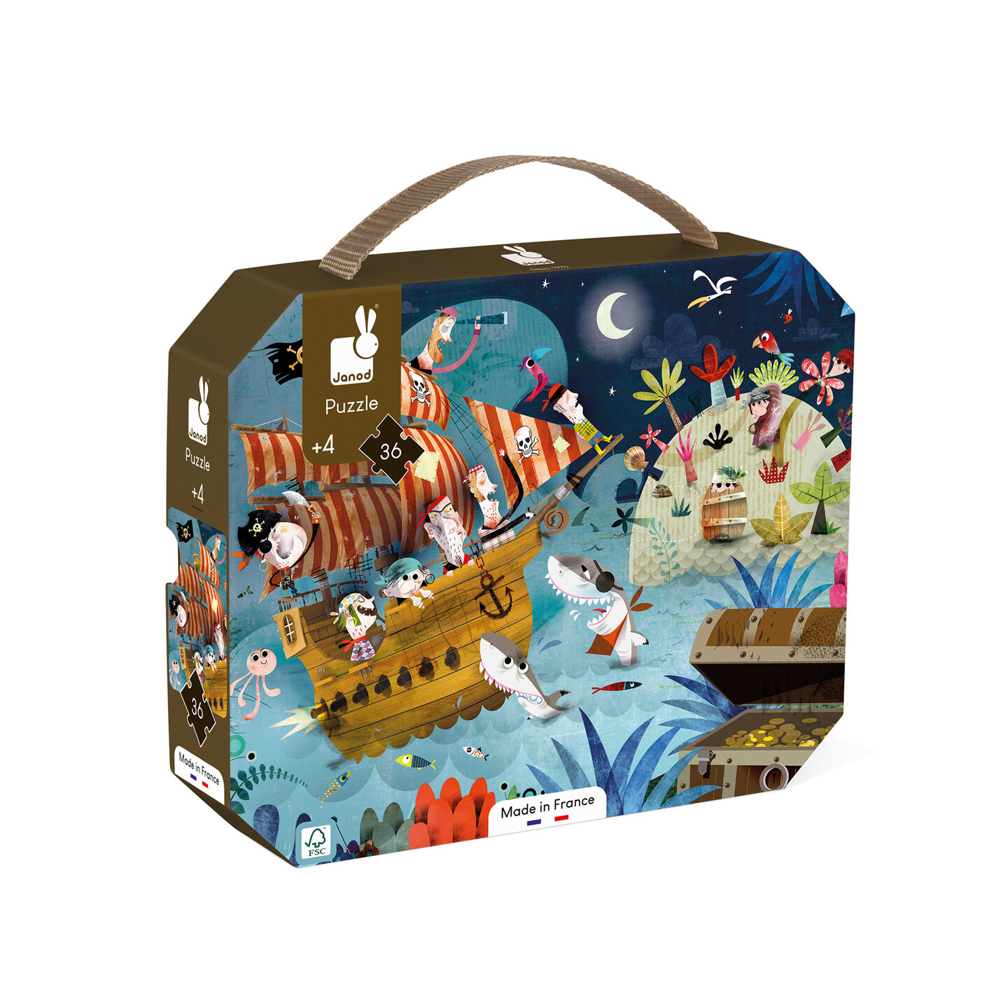 Janod Puzzel Piraten 3-6 jaar | Speel je wijs