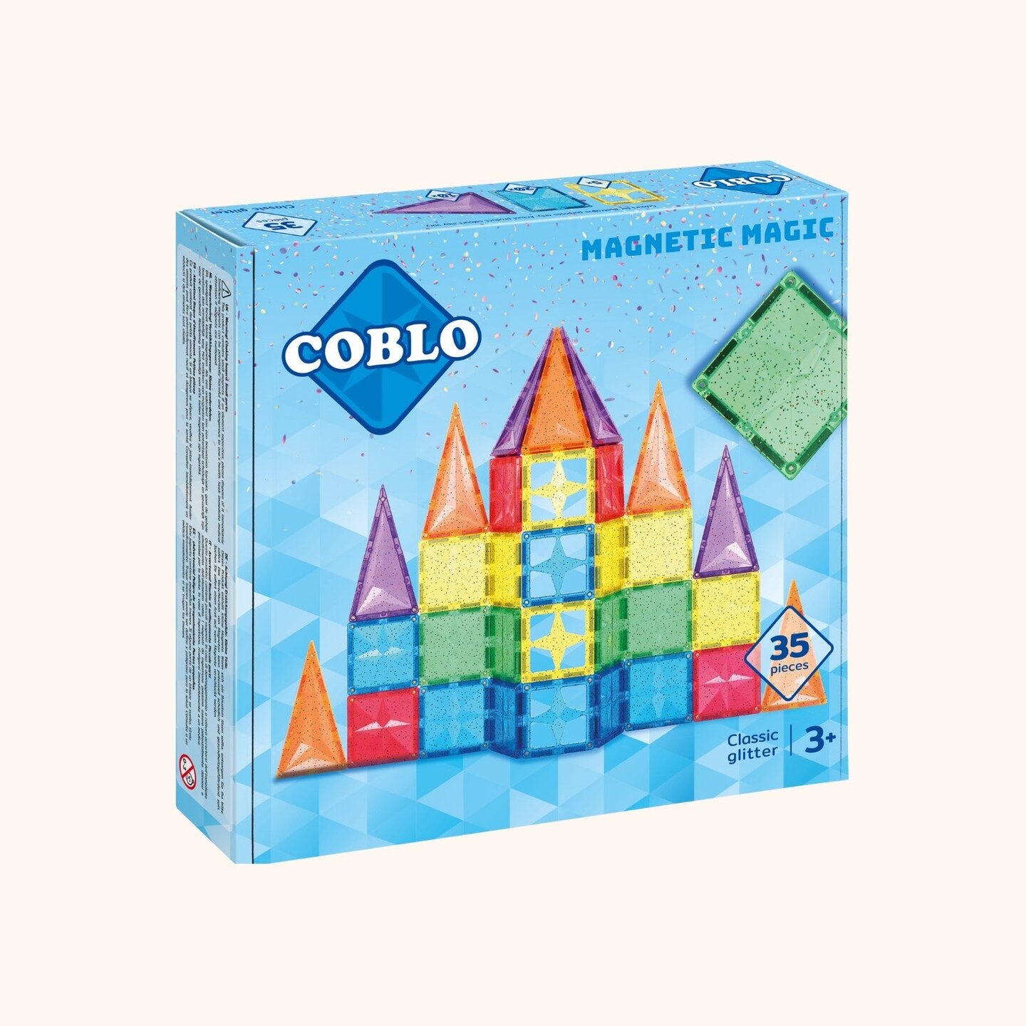 Coblo Classic Glitter 35st. Magnetisch speelgoed | Speel je Wijs