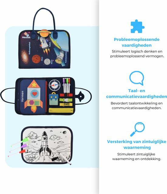 Mauzek Busy Board - Ruimte 3 tm 6 jaar | Speel je Wijs