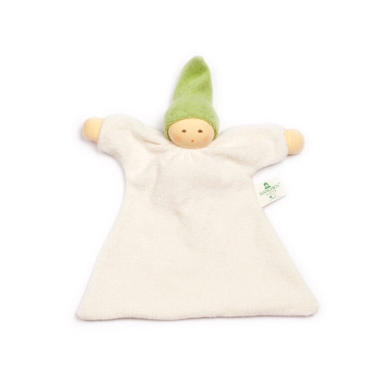 Nanchen Natur Knuffeldoekje - Zonnekindpopje Groen | Speel je Wijs