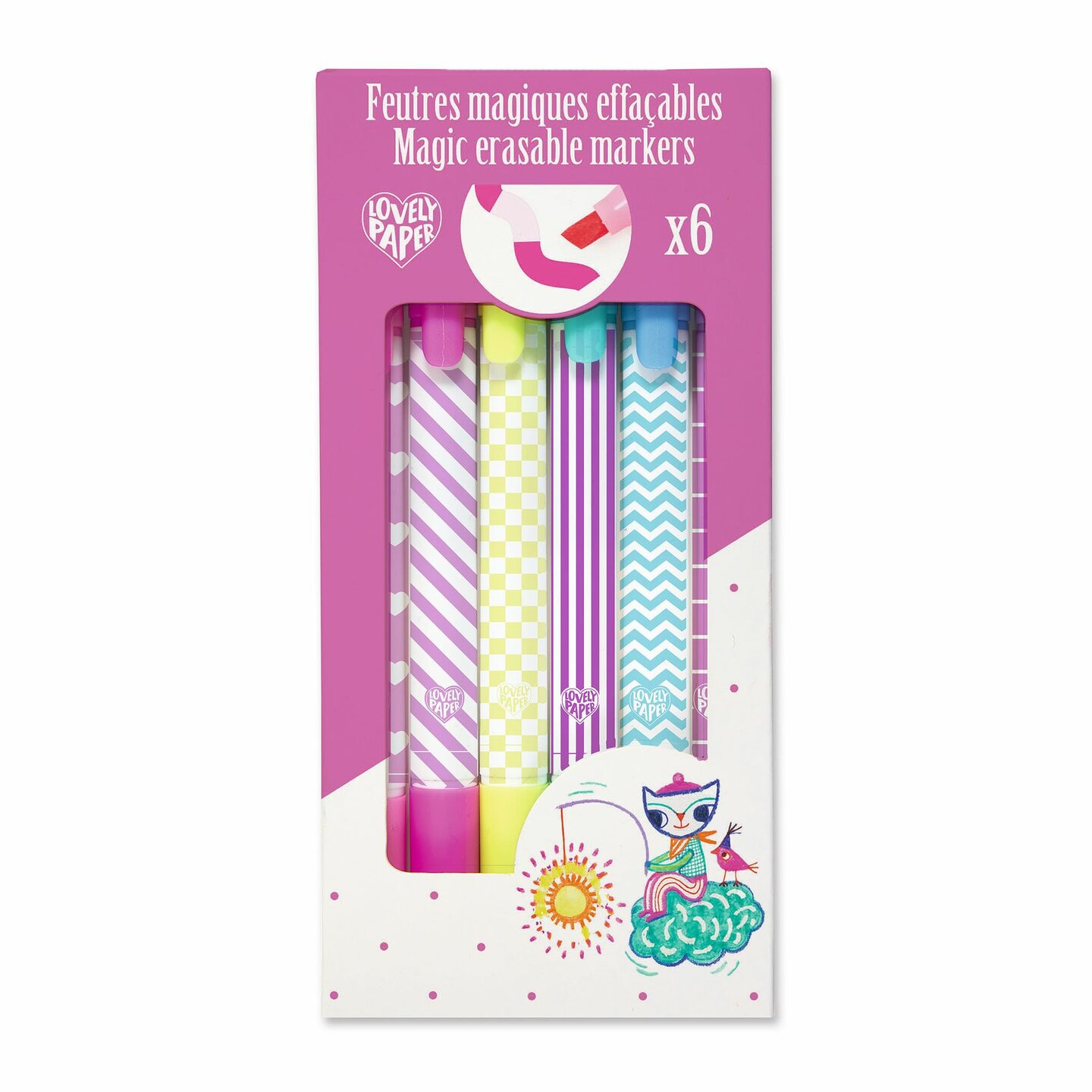 Djeco Uitwisbare Stiften - 6st | Speel je Wijs