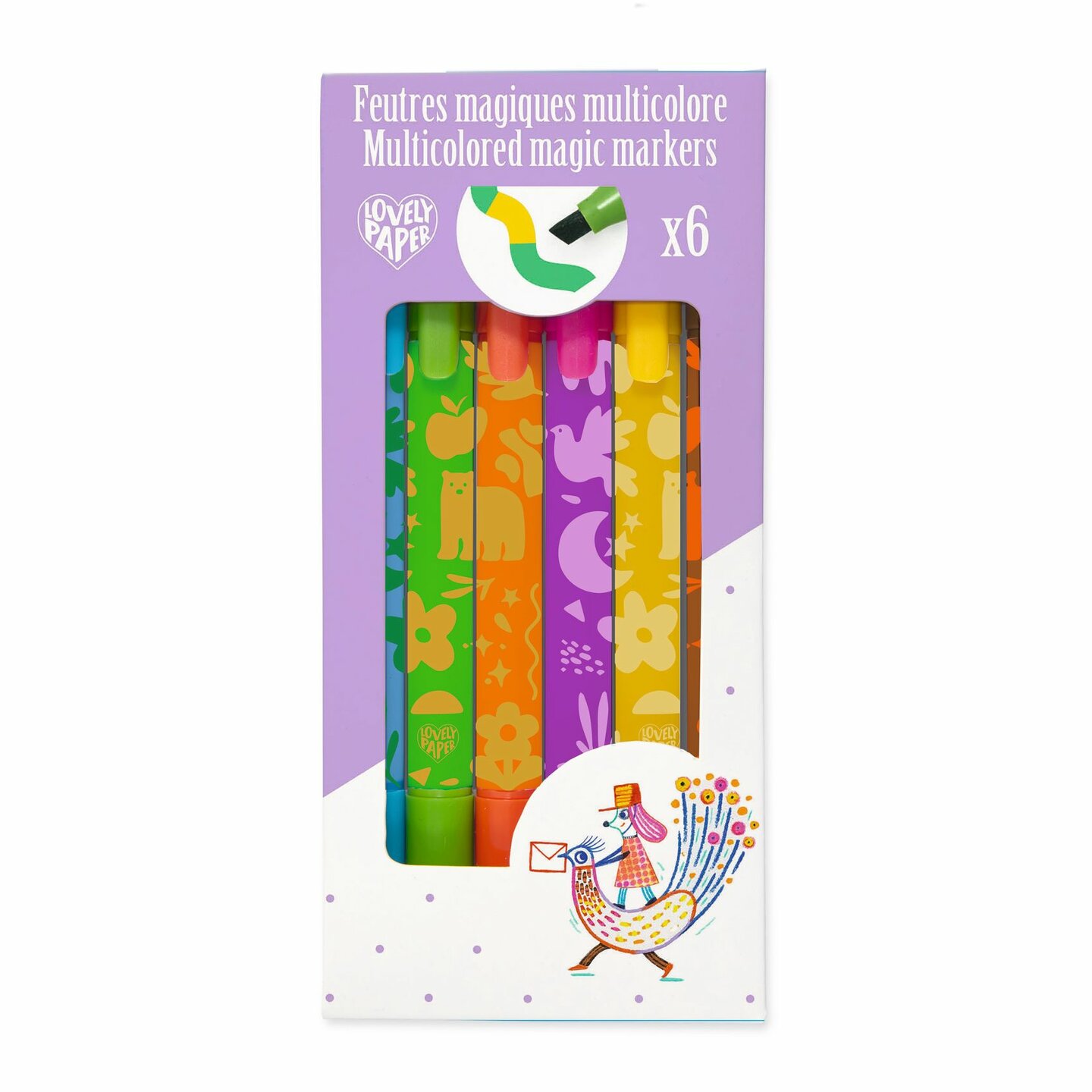 Djeco Uitwisbare Stiften Multicolor - 6st.