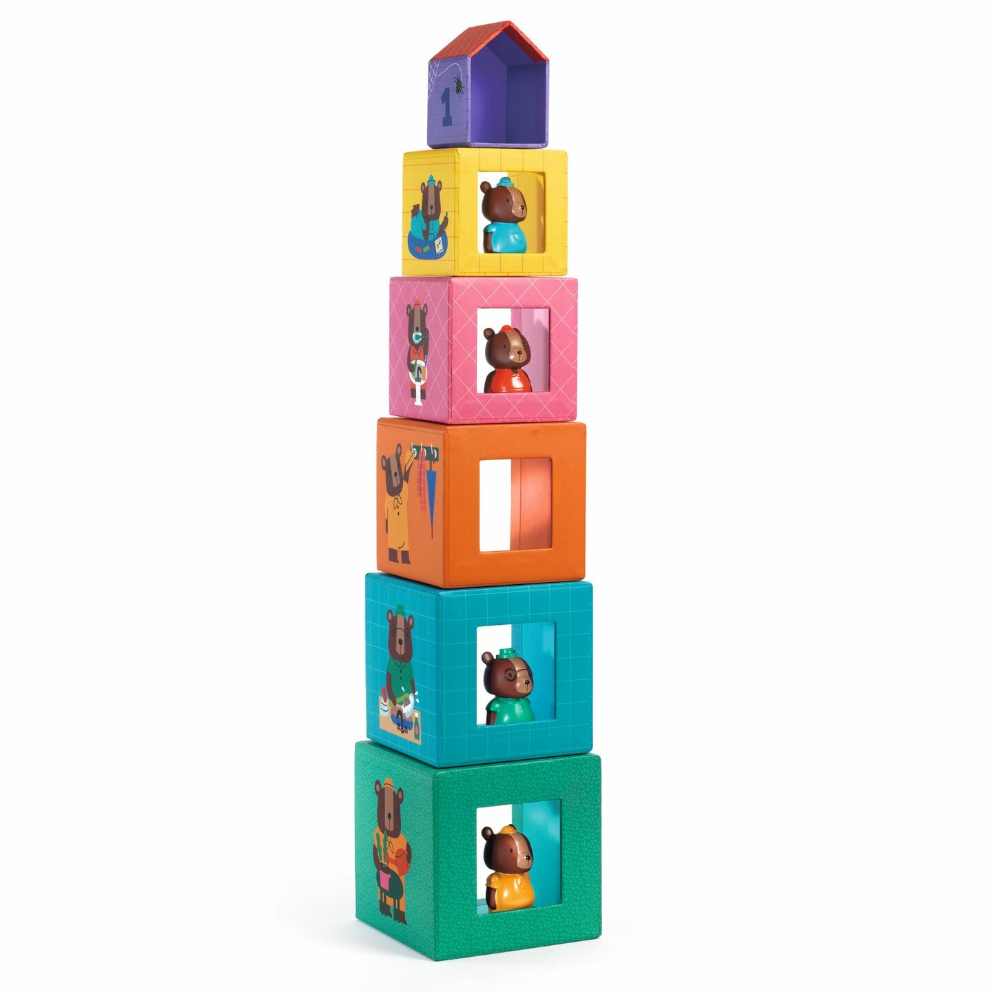 Djeco Stapelblokken - Topani House 1+ | Speel je Wijs