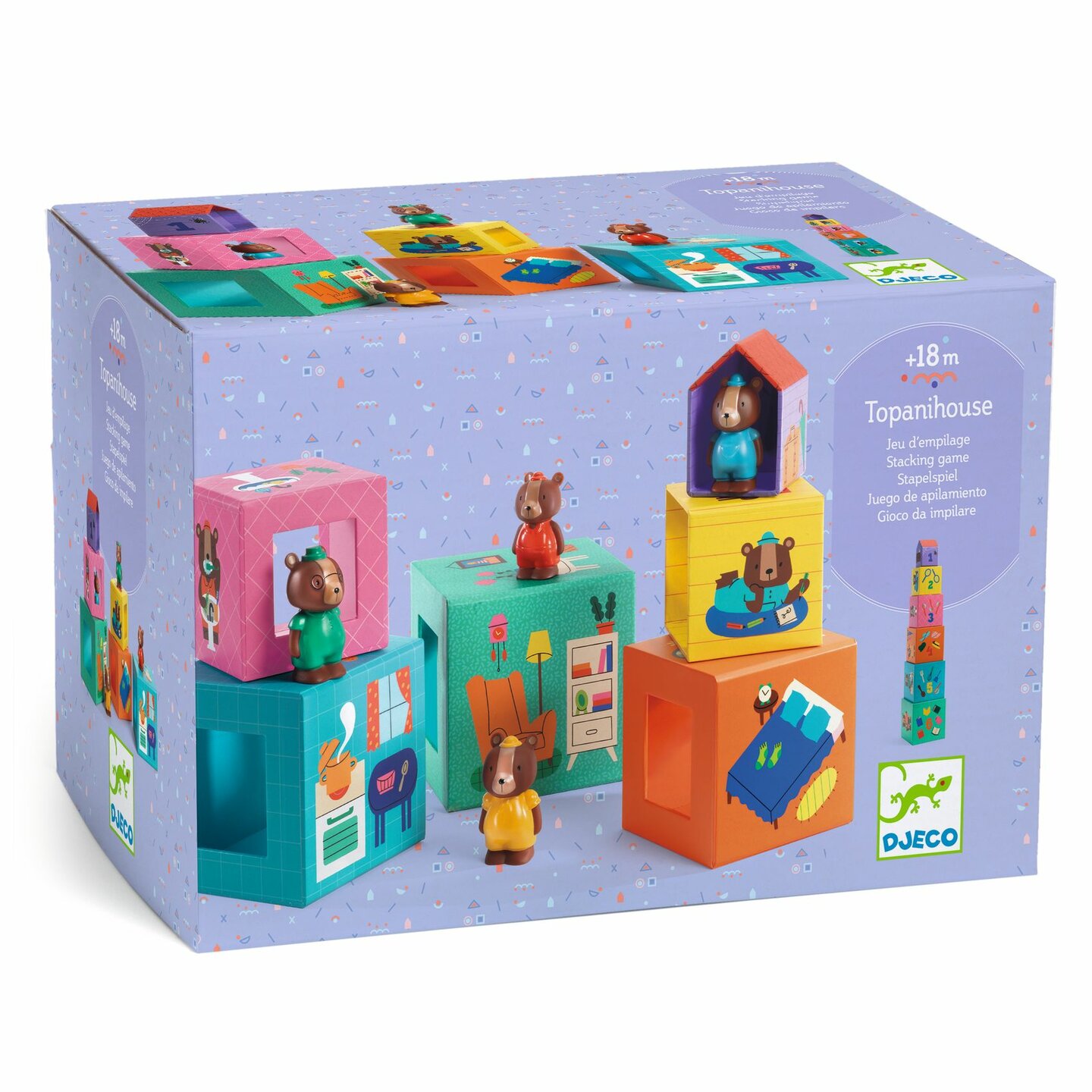 Djeco Stapelblokken - Topani House 1+ | Speel je Wijs