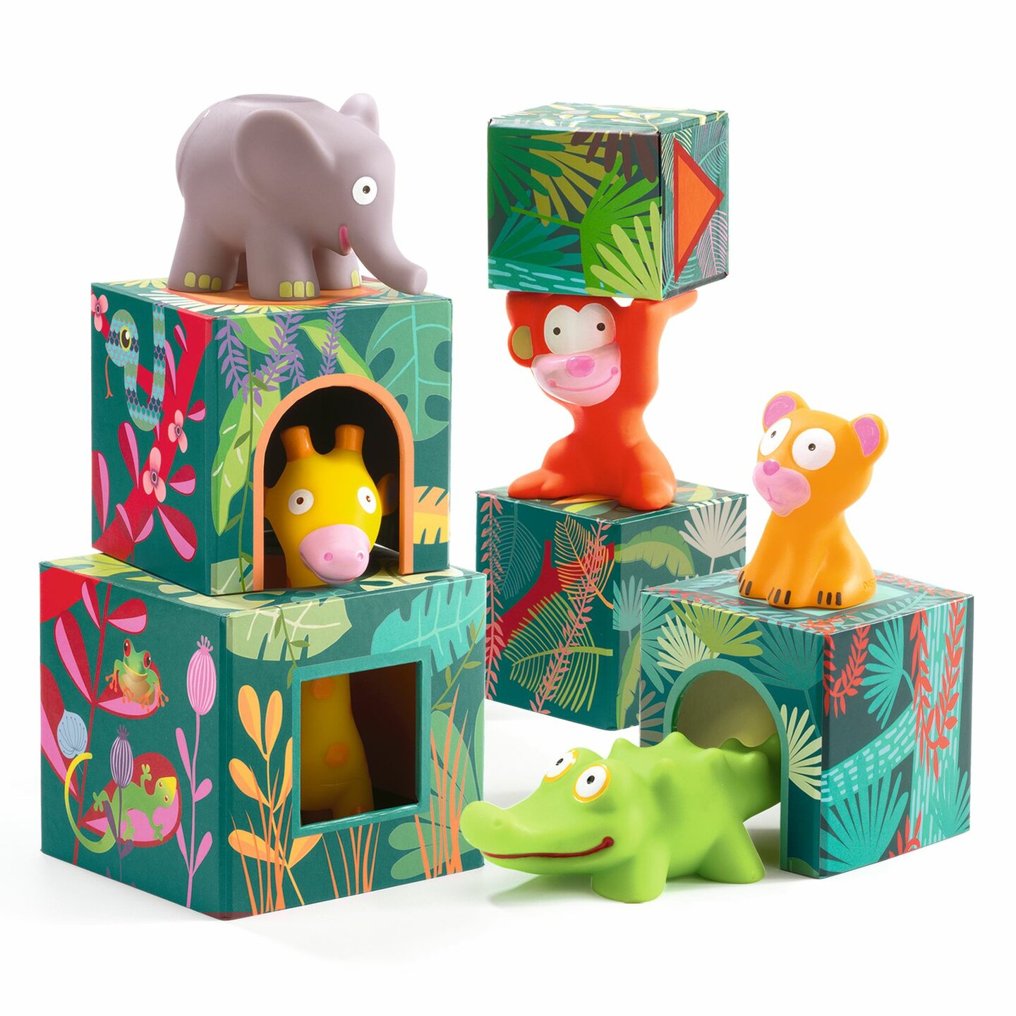 Djeco Stapelblokken | Maxi Topanijungle 12m+ | Speel je Wijs
