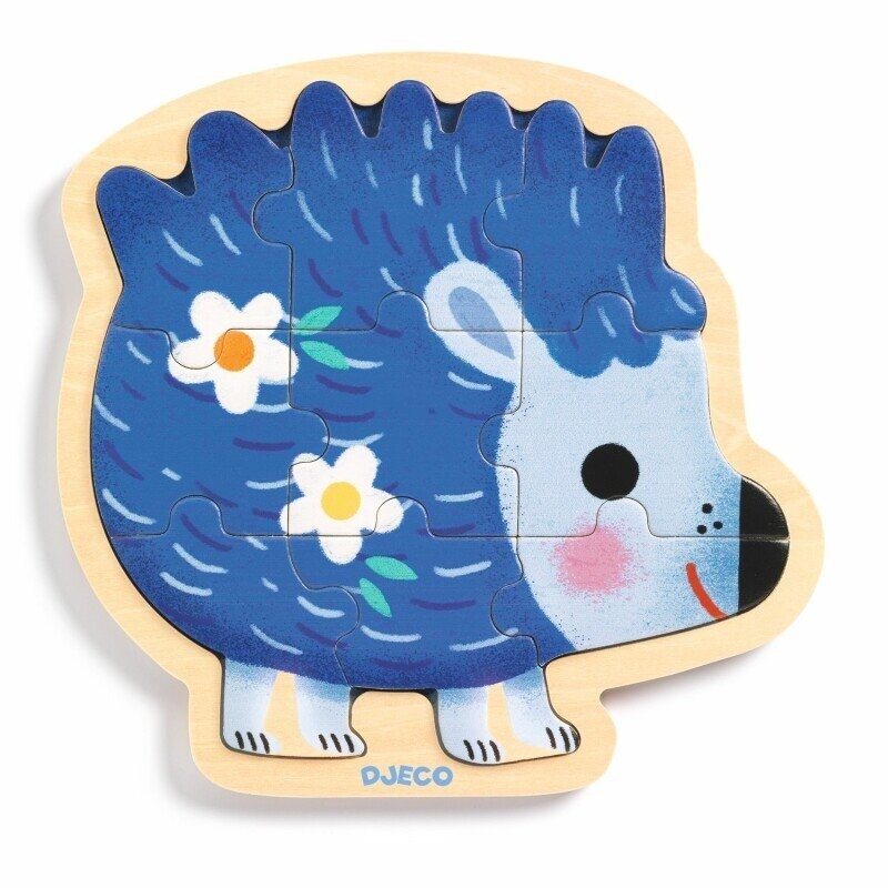 Djeco Houten puzzel - Puzzlo Egel Kipic 2+ | Speel je Wijs