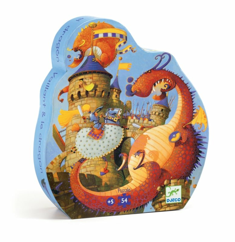 Djeco Puzzel Ridder Vaillant en de Draak 54St 5+| Speel je Wijs