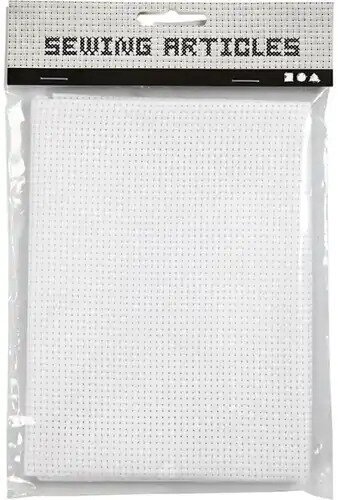 Aida Borduurstof / Telstof 35/10 MEDIUM 50x50cm Wit | Speel je Wijs