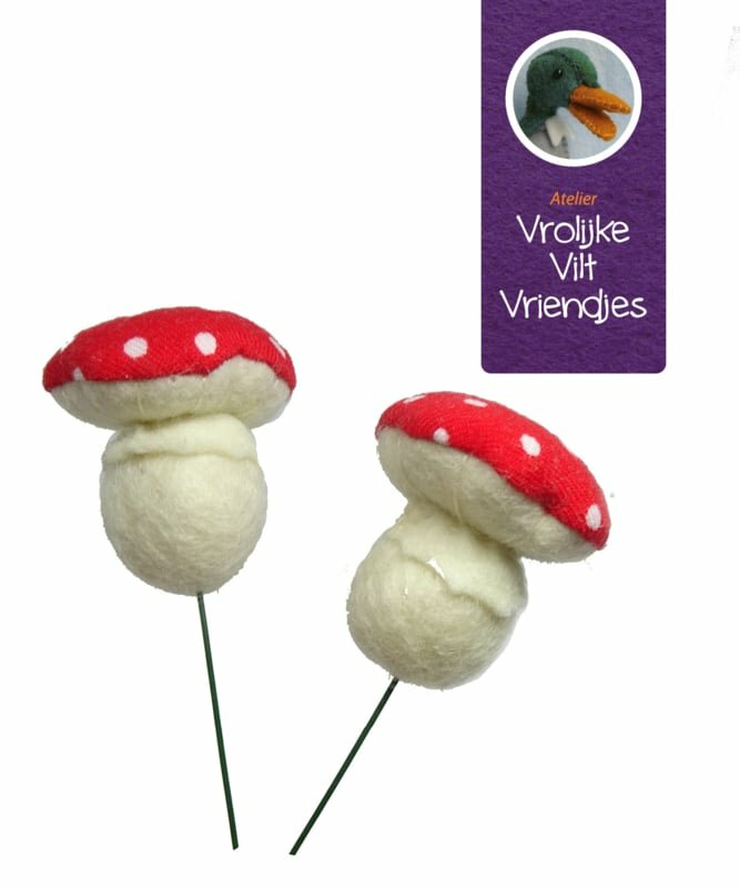 Vrolijke Viltvriendjes Paddenstoel Bolletjes | Speel je Wijs