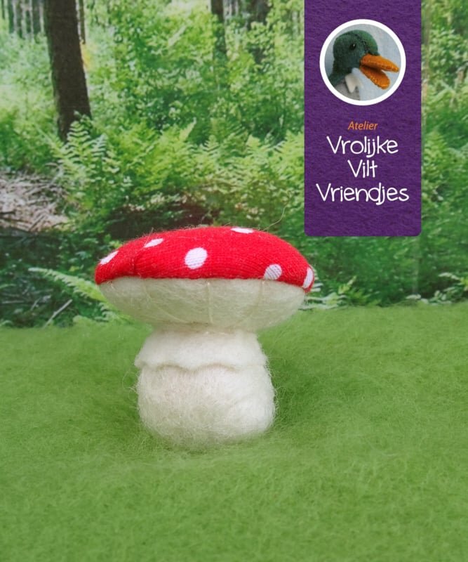 Vrolijke Viltvriendjes Paddenstoel Bolletjes | Speel je Wijs