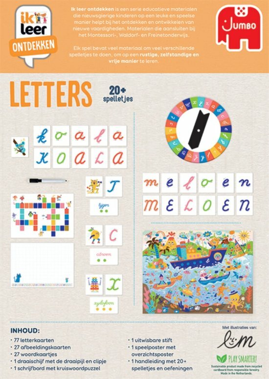Jumbo Ik Leer Ontdekken - Letters 4+ | Speel je wijs