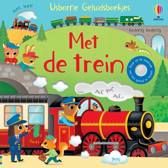 Usborne Geluidenboek - Met de Trein 2+ | Speel je Wijs
